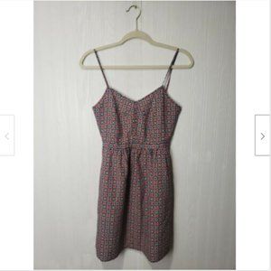 J.Crew Printed Spaghetti Strap Shift Dress